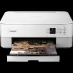 Canon PIXMA TS5351i bela izvedba z odprtim pladnjem