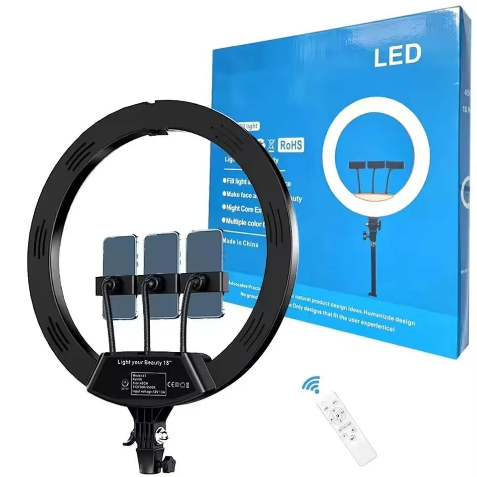LED obročna luč (ring light) 50 W s stojalom 2,1 m – FOC22