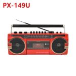 Eletree PX149U kasetni predvajalnik – rdeča izvedba