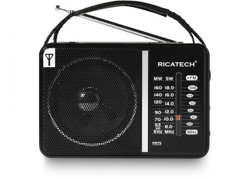Ricatech PR75 prenosni radio – glavni pogled