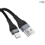 USB-A na USB-C kabel, 66 W, 1 m, črn