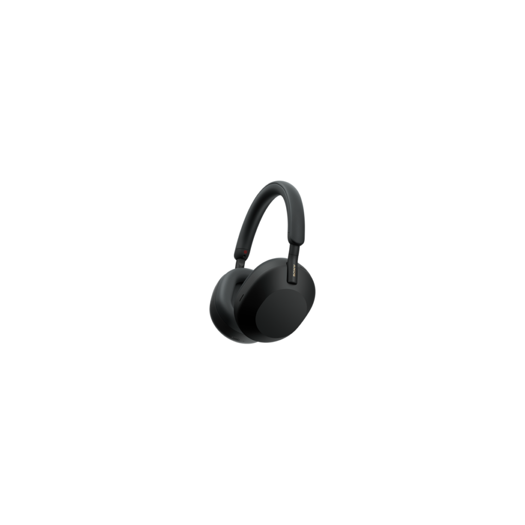 Sony WH-1000XM5 črne slušalke – uradna produktna fotografija