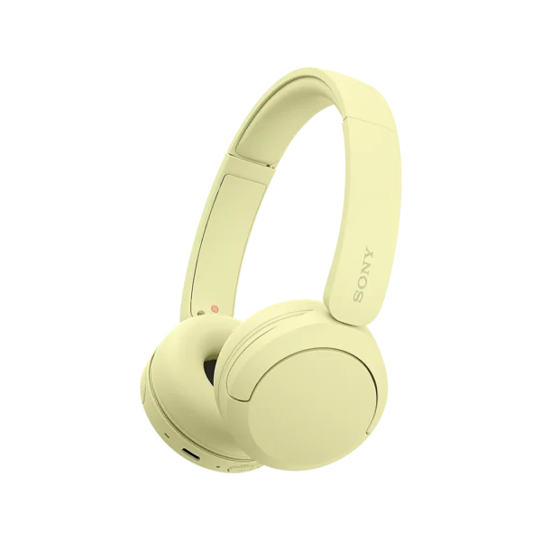 Sony WH-CH520 rumene slušalke – pogled pod kotom