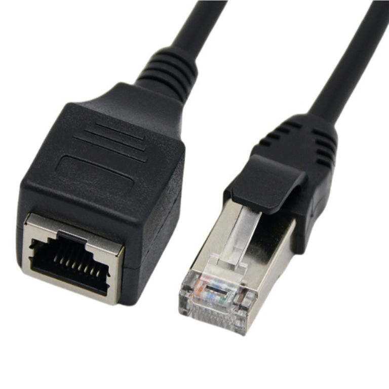 LAN podaljšek RJ45 moški–ženski, 1,5 m, črn