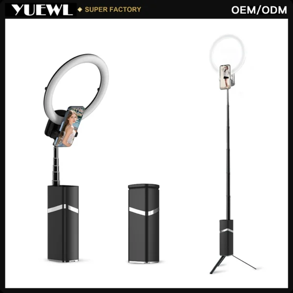 YUEWL YY1 LED obročna luč 10″ z baterijo