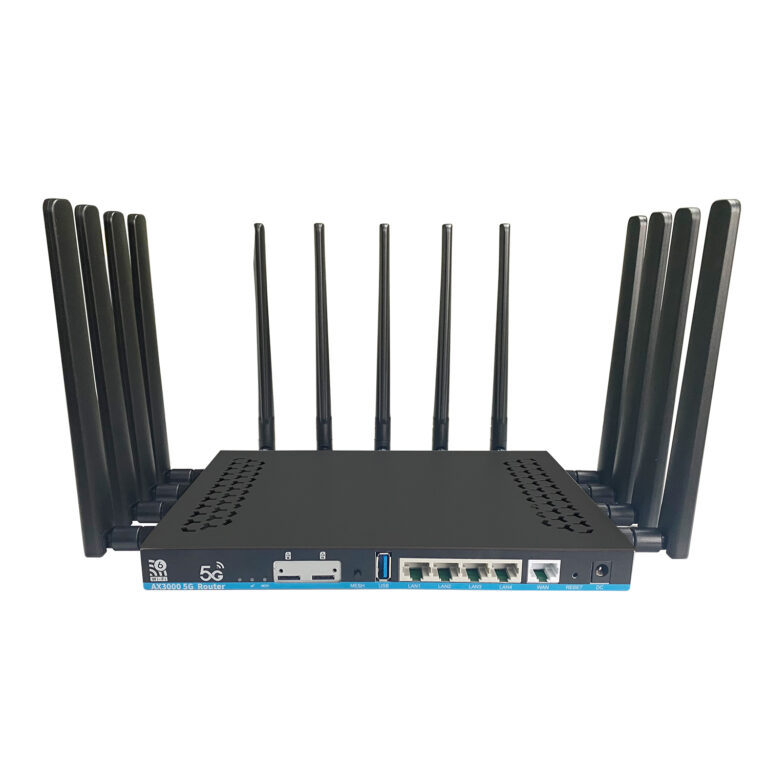 5G Wi-Fi 6 usmerjevalnik AX3000 ZBT Z8102AX-M2-T – sprednji pogled