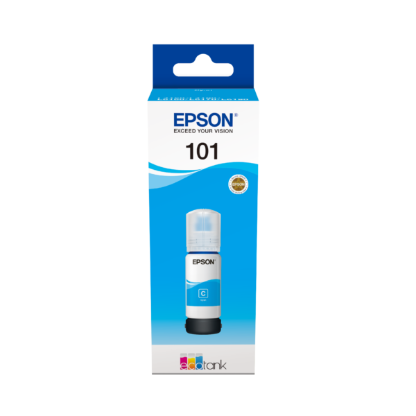Črnilo Epson EcoTank 101 cian, 70 ml, C13T03V24A