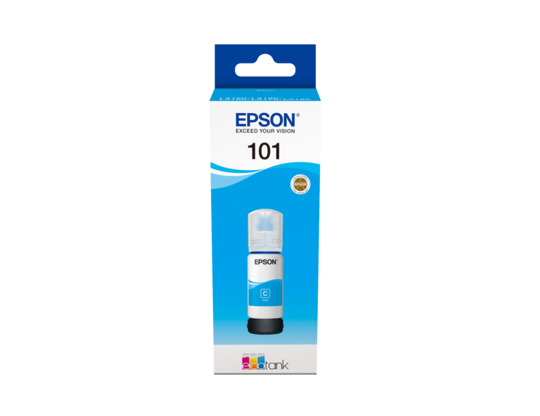 Črnilo Epson EcoTank 101 cian, 70 ml, C13T03V24A