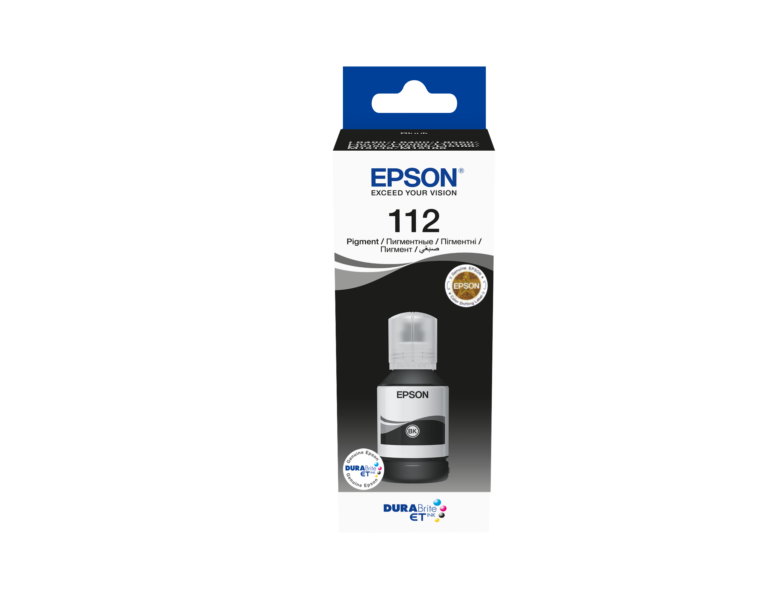 Epson EcoTank 112 črno pigmentno črnilo, 127 ml, C13T06C14A
