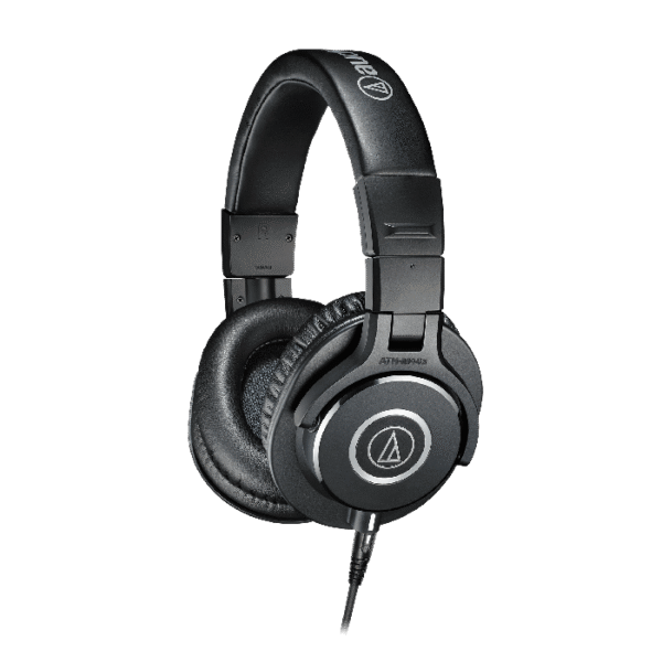 Črne zaprte monitor slušalke Audio-Technica ATH-M40x