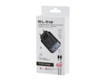 USB-C polnilnik BLOW 76-033, embalaža kompleta GaN 45 W s kablom