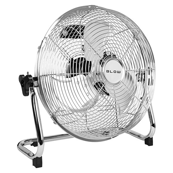 Srebrni talni ventilator BLOW 44-651 s premerom 30 cm
