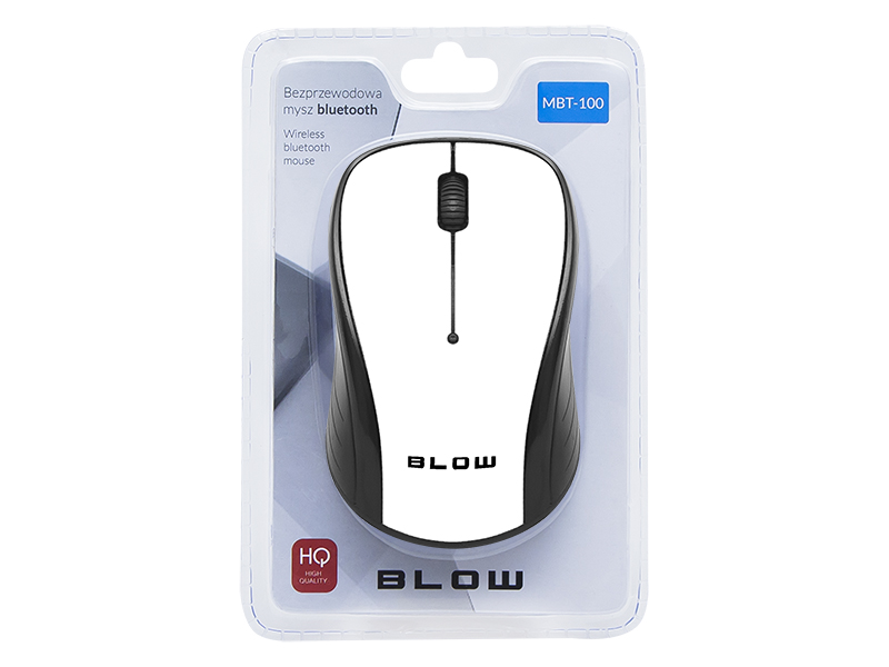 blow-mbt100 Bela brezžična miška BLOW MBT-100 Bluetooth