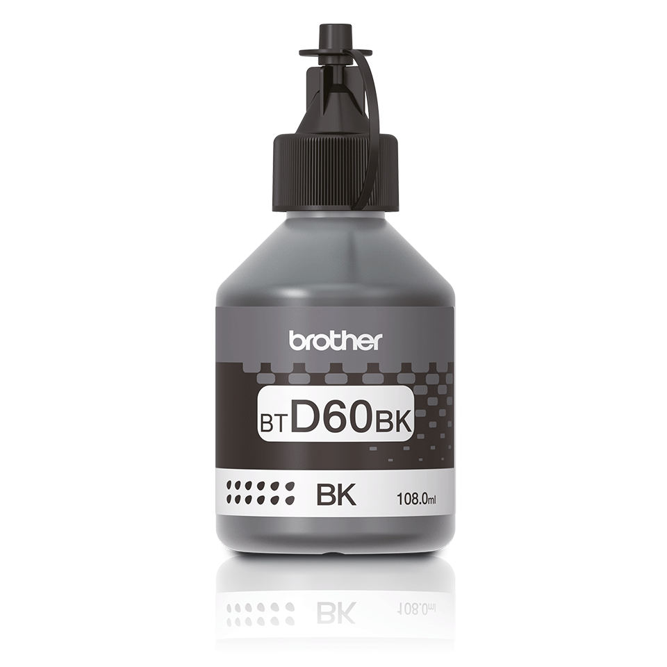 Črno črnilo Brother BTD60BK