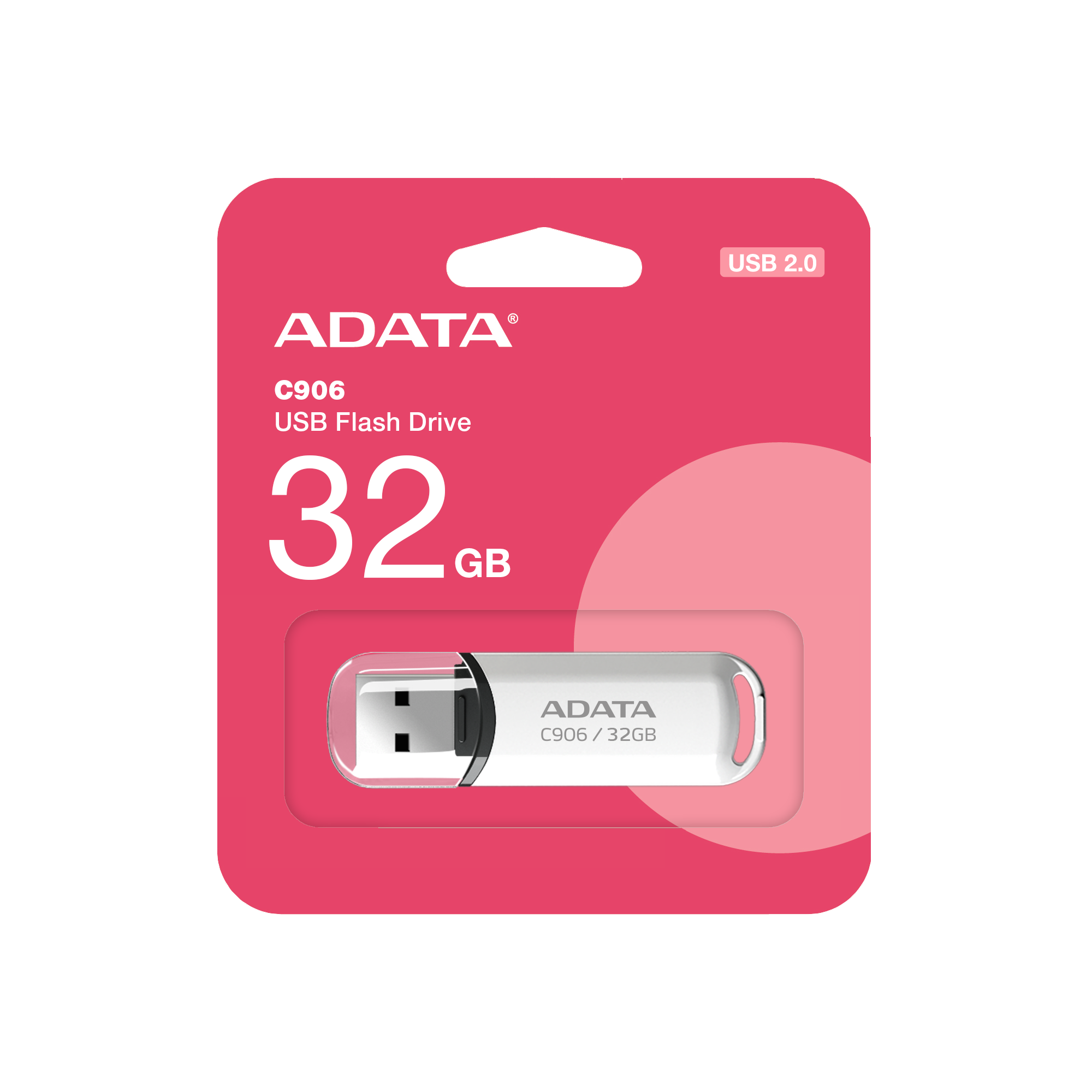 USB ključ ADATA C906 32 GB, bela različica v embalaži z oznako USB 2.0 USB ključ ADATA C906 32 GB, bela različica v embalaži z oznako USB 2.0