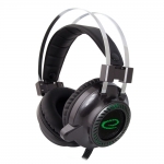 Esperanza Toxin EGH460 naglavne gaming slušalke črne z zeleno LED osvetlitvijo