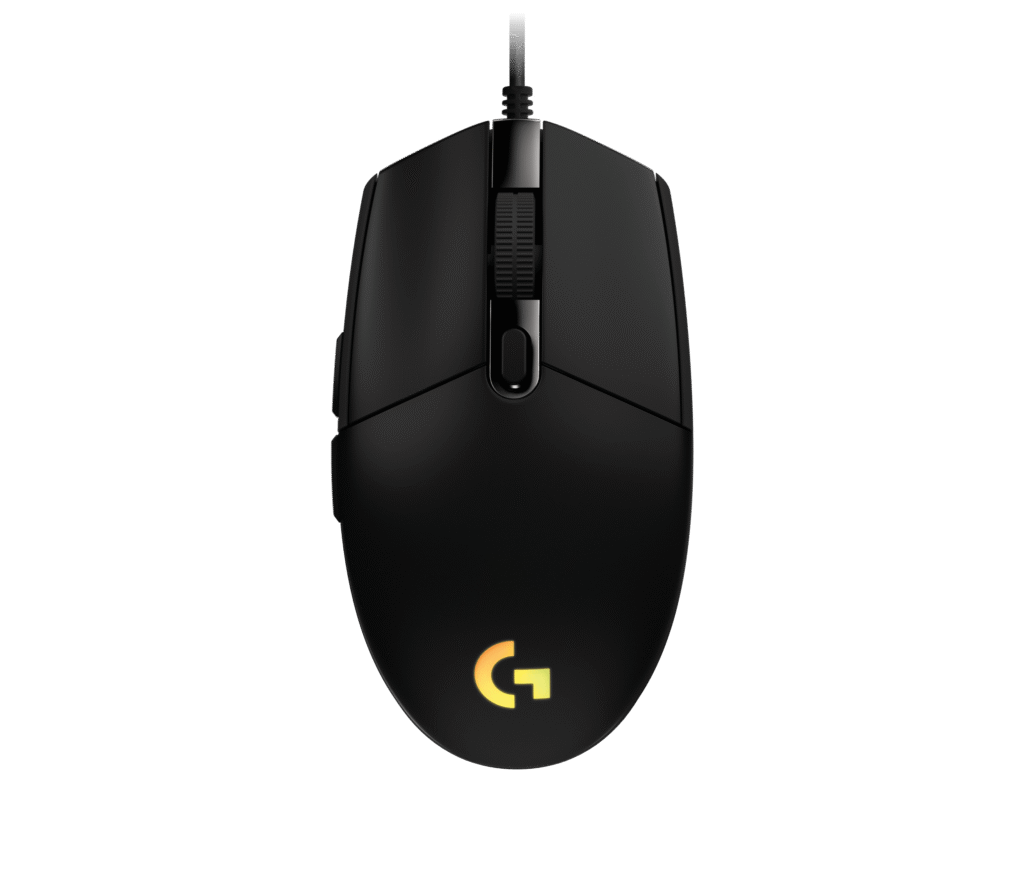Črna žična gaming miška Logitech G203 LIGHTSYNC z RGB-osvetlitvijo