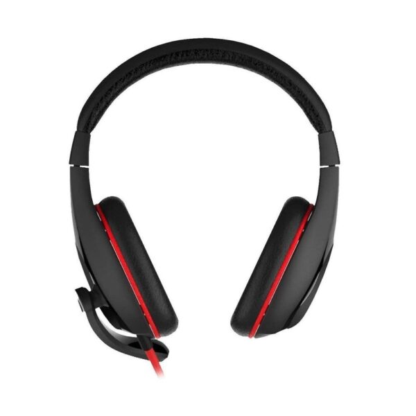 Genius HS-G560 črne gaming slušalke z mikrofonom in rdečimi poudarki