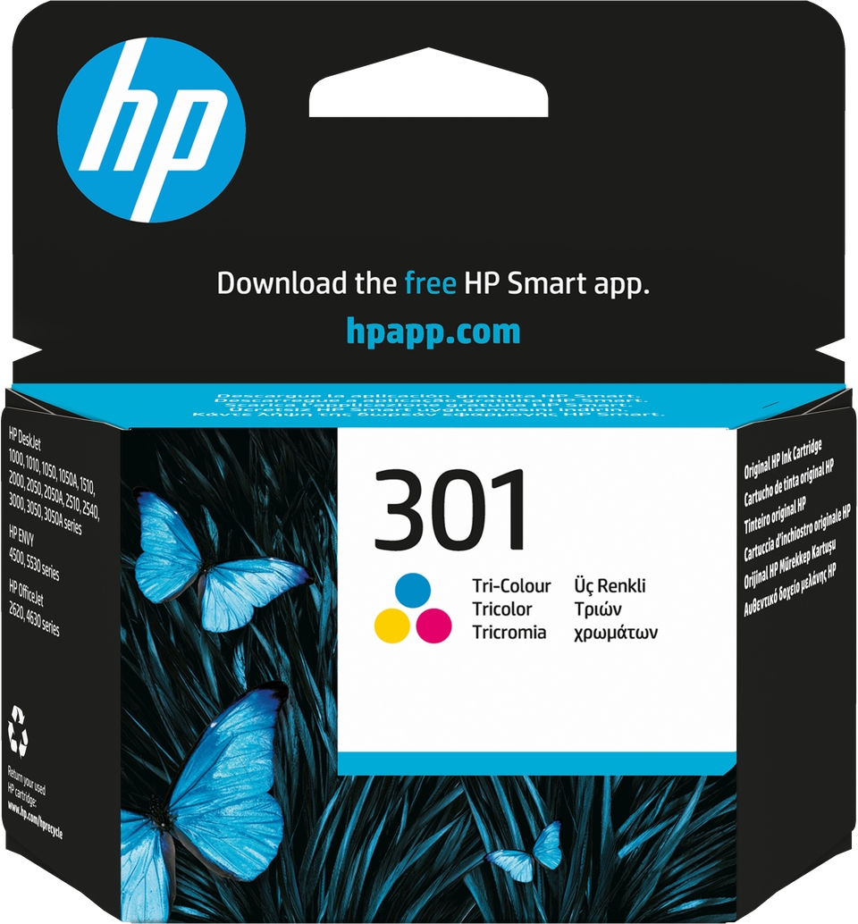 hp-301-tri Kartuša HP 301 tribarvna CH562EE, originalna
