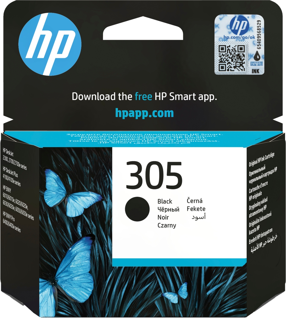 hp-305-black-3ym61ae Kartuša HP 305 črna 3YM61AE, originalna