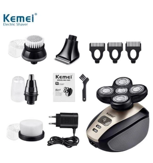 kemei-km1000 Kemei KM-1000 komplet za nego 5-v-1 z nastavki