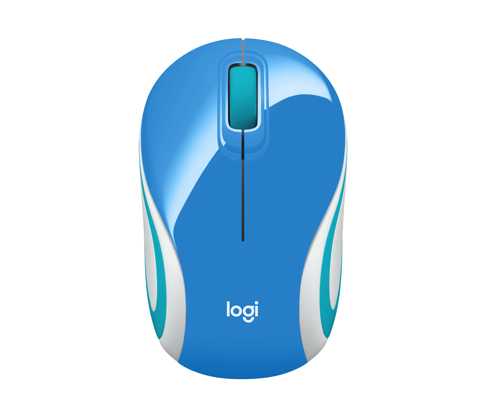 logi-m187-blue Modra mini brezžična miška Logitech M187
