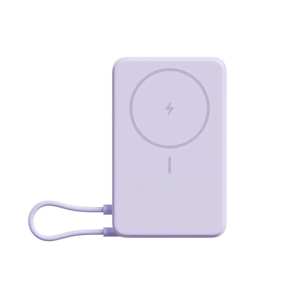 Magnetna zunanja baterija Xiaomi BHR08PAGL vijolična s stojalom