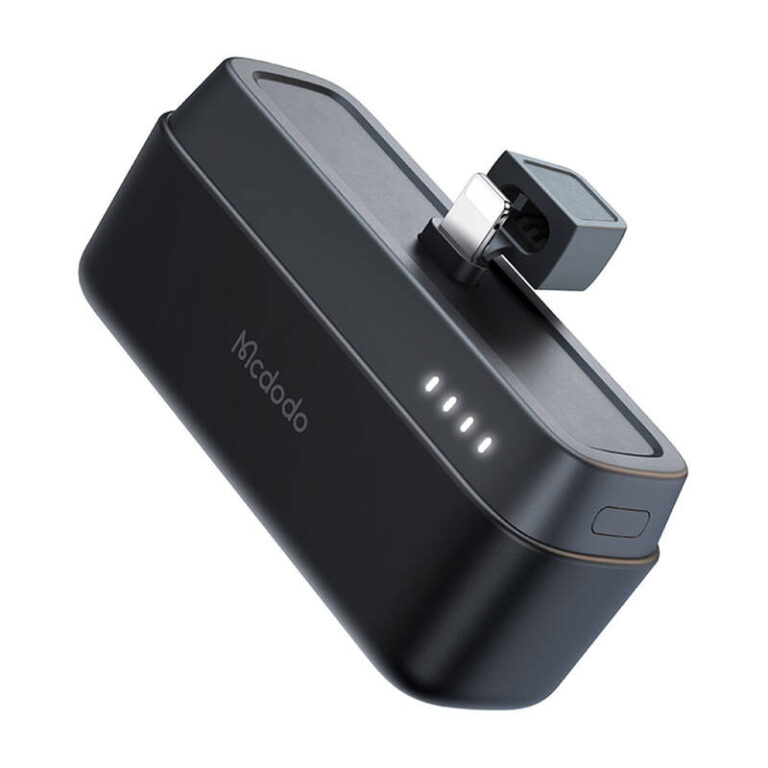 Powerbank Mcdodo MC-6281 5000 mAh, črna izvedba z vtičem Lightning