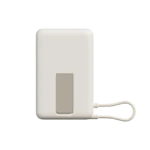 Magnetni powerbank Xiaomi 10000 mAh, bež ohišje z zložljivim stojalom