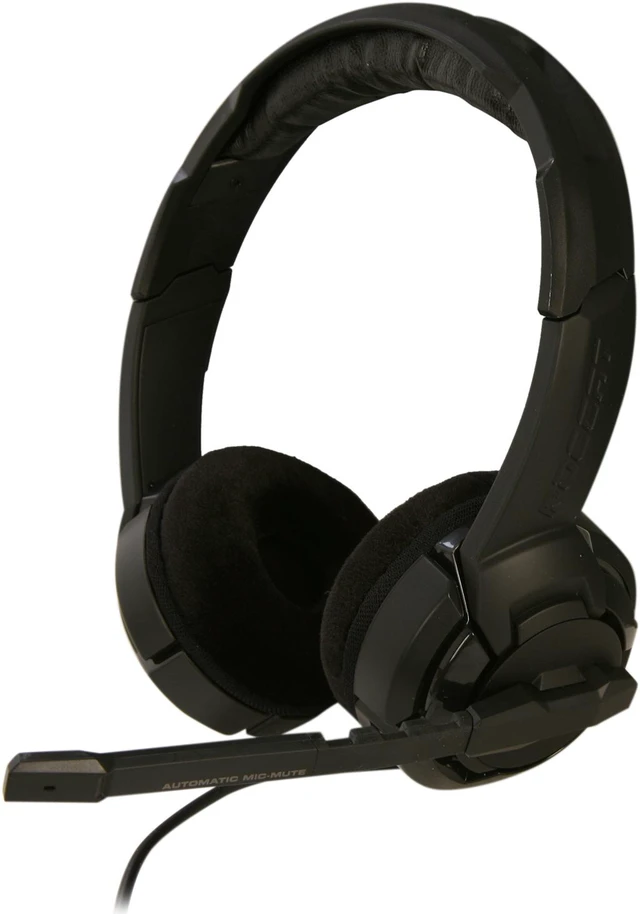 Črne gaming slušalke ROCCAT Kulo Stereo z gibljivim mikrofonom