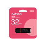 Embalaža ADATA UV150 32 GB, črna različica z vmesnikom USB 3.2