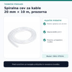 Spiralna cev za kable KTS24L – tehnični podatki in preverjene lastnosti